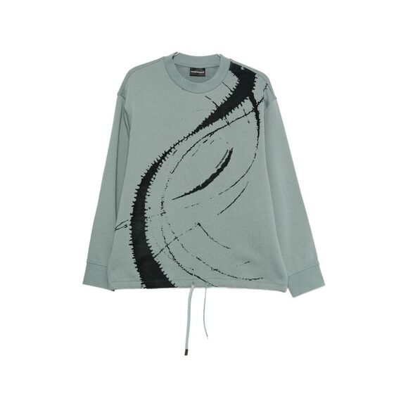 Emporio Armani Men Cotton Crewneck Sweathisrt
